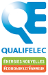 Logo Qualifelec, énergies nouvelles, économies d'énergie.